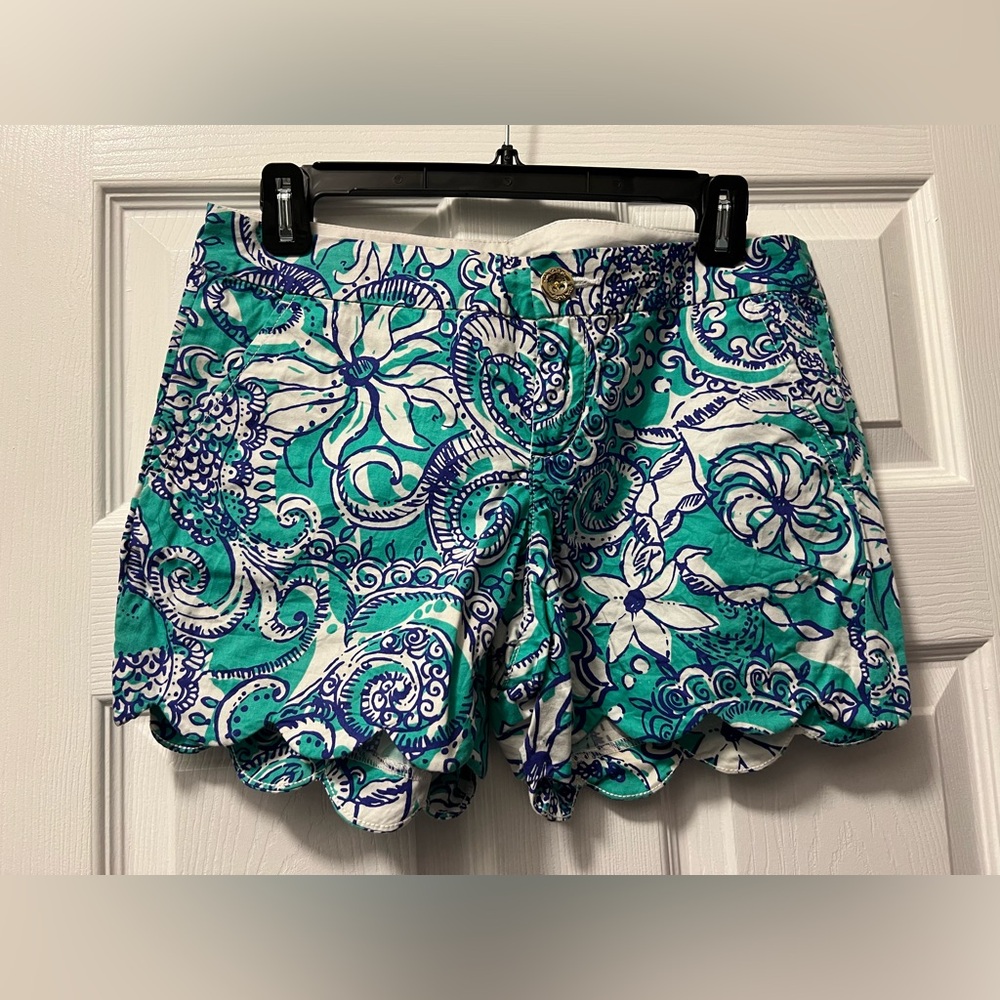Lilly Pulitzer Buttercup Shorts Size 2 - MONTAUK (SEAFOAM GREEN)